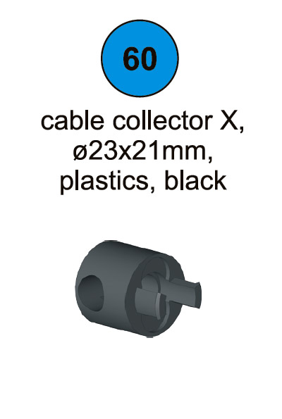 Cable Collector X - 23 x 20mm - Part #60 In Manual