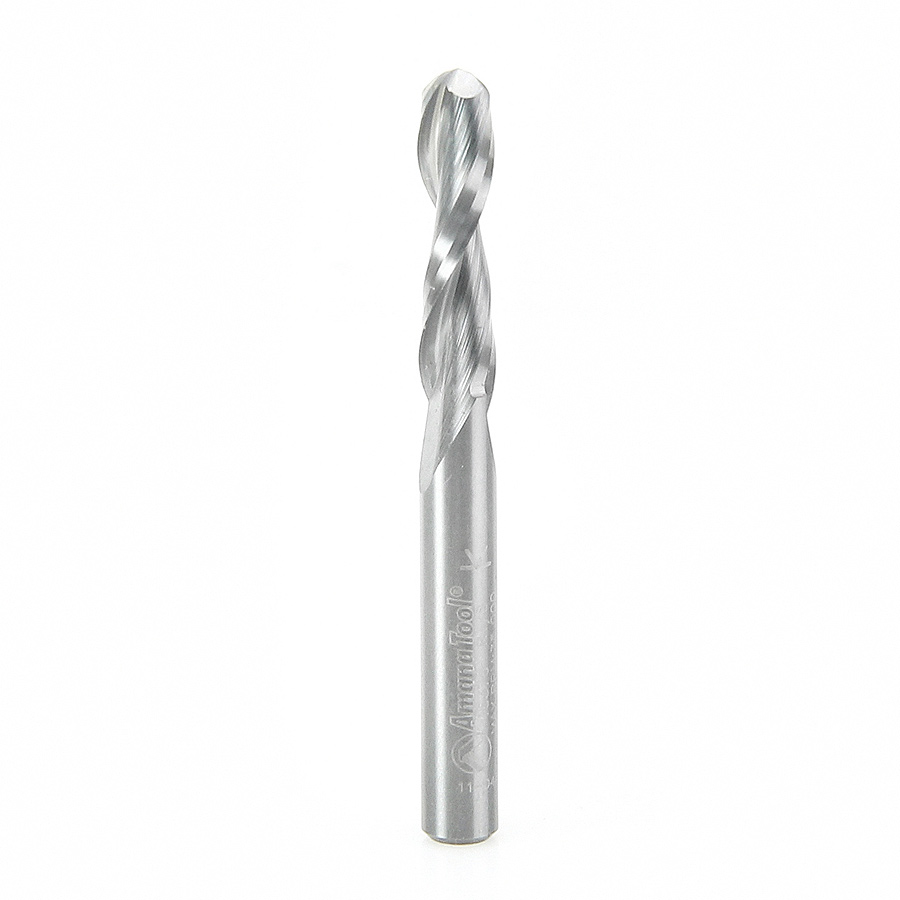 Amana Tool 46376 Solid Carbide Up-Cut Ball Nose Spiral 1/4 Dia