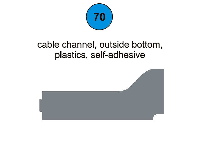 Cable Channel Outside Bottom - Part #70 In Manual