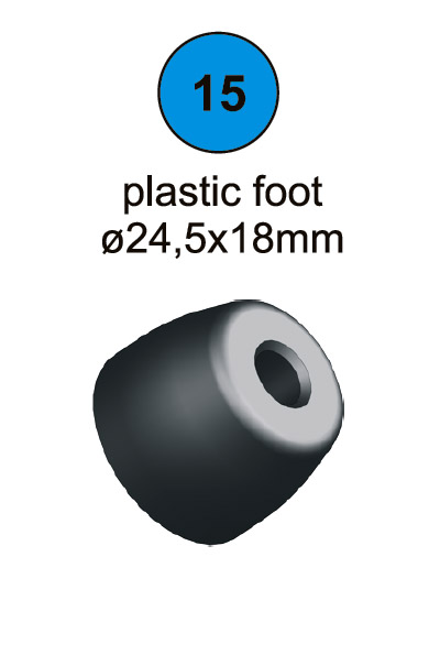 Plastic Foot - D2/D3 Part #15 & 51 In Manual