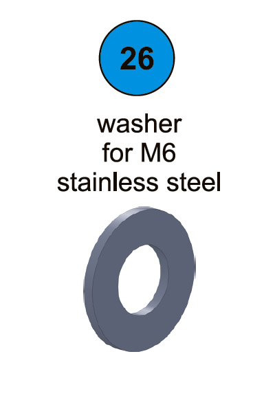 Washer For M6 - Part #26 In Manual