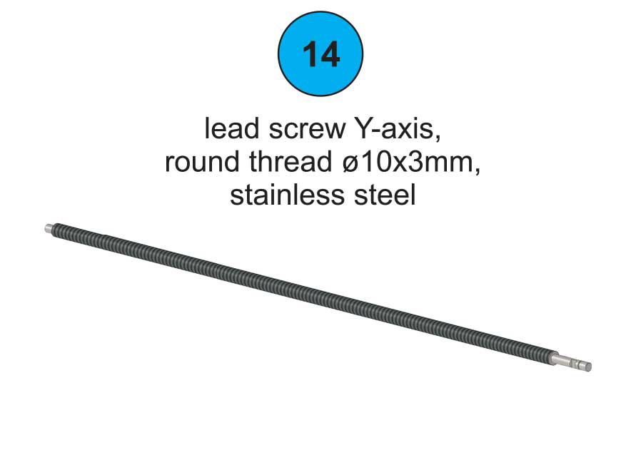 Lead Screw Y-Axis 600 - Part #14 In Manual