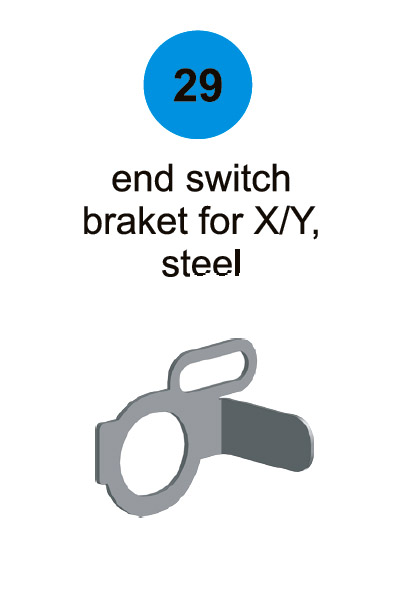 End Switch Bracket for X/Z - Part #29 In Manual