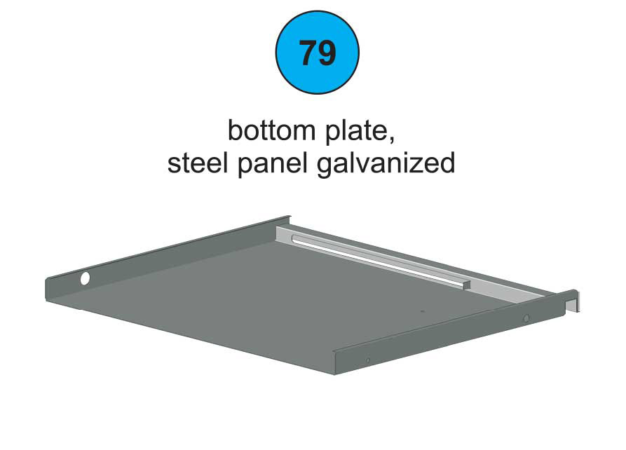 Bottom Plate 600 - Part #79 In Manual