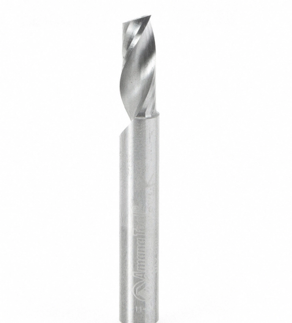 Amana Tool 51402 Solid Carbide CNC Spiral 'O' Flute, Aluminum Cutting 1/4 Dia x 5/8 x 1/4 Inch Shank Up-Cut