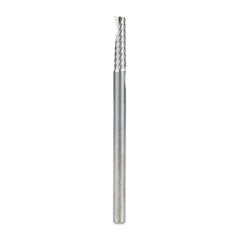 Amana Tool 51459 Solid Carbide CNC Spiral 'O' Flute, Aluminum Cutting 1/8 Dia x 1/2 x 1/8 Shank Up-Cut