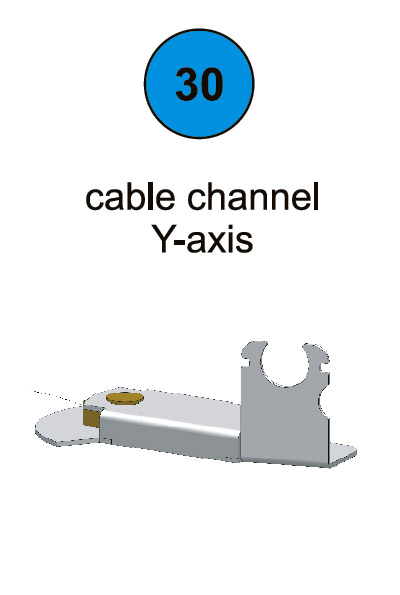 Cable Channel Y-Axis - Part #30 In Manual