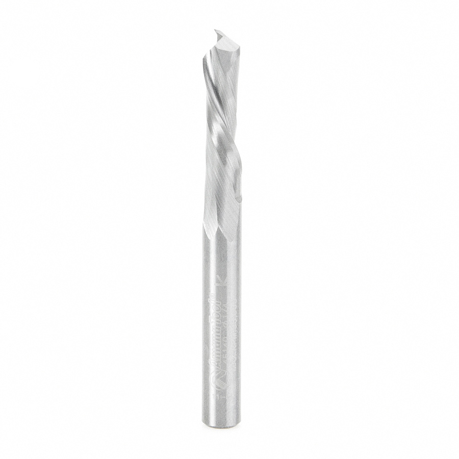 Amana Tool 46140 CNC Solid Carbide Compression Spiral Single Flute 1/4 Dia x 7/8 x 1/4 Inch Shank
