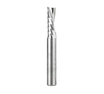 Amana Tool 51504 Solid Carbide CNC Spiral 'O' Flute, Plastic/Metals Cutting 1/4 Dia x 3/4 x 1/4 Inch Shank Down-Cut