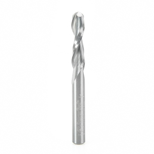 [46376] Amana Tool 46376 Solid Carbide Up-Cut Ball Nose Spiral 1/4 Dia