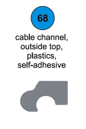 [80093] Cable Channel Outside top - Part #68 In Manual
