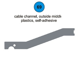 [80095] Cable Channel Outside Middle D.420-D.840 - Part #69 In Manual