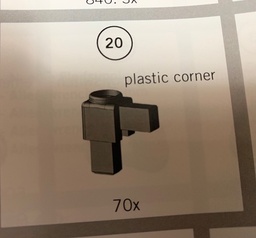 [10583] Plastic Corner for Enclosure #20