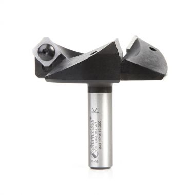 [RC-2263] Amana Tool  Heavy Duty CNC Spoilboard Insert Carbide 3 Wing Plunging, Surfacing, Planing, Flycutting & Slab Leveler 2-3/4 D x 53/64 CH x 1/2 SHK Router Bit, Includes RCK-459 (3)