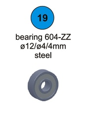 [80043] Bearing 604-ZZ - Part #19 In Manual