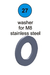[80051] Washer for M8 - Part #27 In Manual