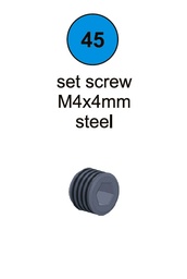 [80069] Set Screw - M4 x 4mm - Part #45 In Manual